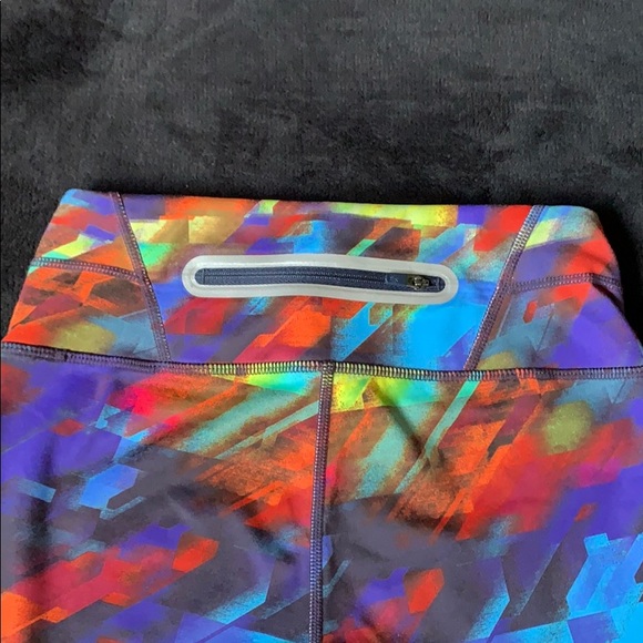 Athleta Colorful Yoga Running Stretchy Leggings - Picture 7 of 8